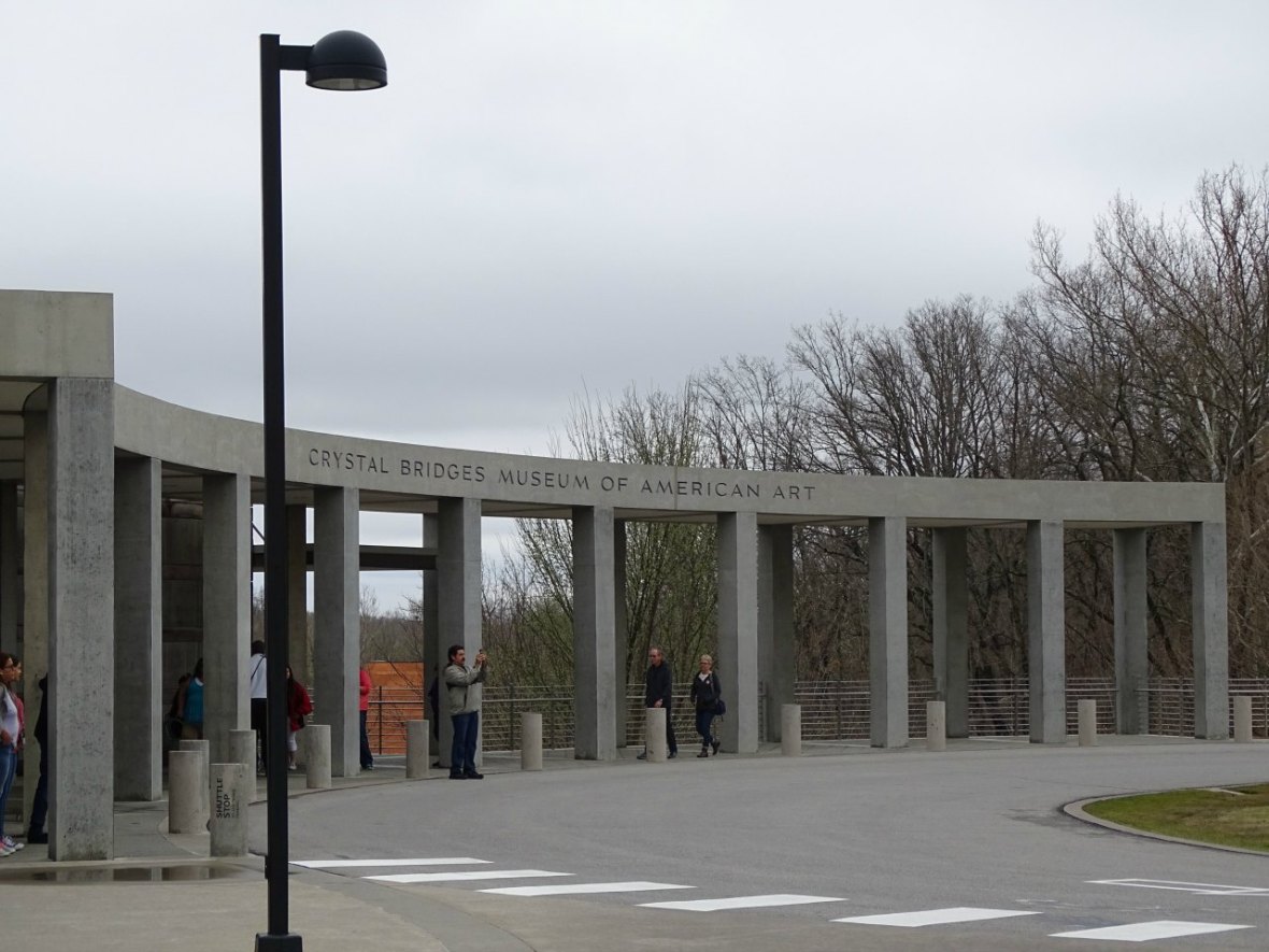 Crystal Bridges Museum entrance